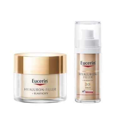 Eucerin Hyaluron-Filler + Elasticity 3D Serum 30ml en Dagcrème SPF15 50ml Routine Kit